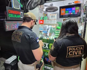 Imagem ilustrativa da imagem Operação contra irregularidades interdita seis lojas de celulares em PE