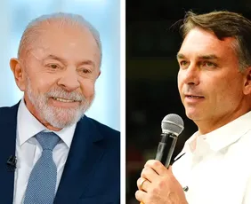 Imagem ilustrativa da imagem Primeiro debate entre Lula e Flávio Bolsonaro acontece neste domingo (18) pela Band