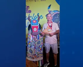 Imagem ilustrativa da imagem São Mateus conquista 1º lugar no Concurso Estadual dos Bois Artesanais na ArteSanto