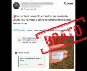 Imagem ilustrativa da imagem TSE explica mensagem “faltou” que aparece a quem votou e consulta o autoatendimento