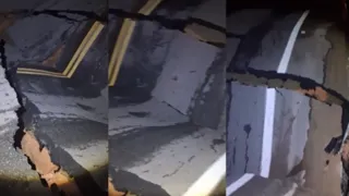 Imagem ilustrativa da imagem Cratera se forma em ponte de acesso ao Estaleiro Atlântico Sul em Suape