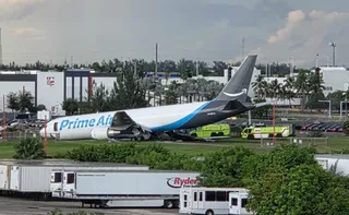 Imagem ilustrativa da imagem EUA: ao menos 5 morrem após avião de carga da Amazon sair da pista em Miami