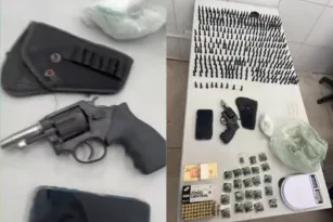 Imagem ilustrativa da imagem PM prende dois suspeitos e um foragido no Ibura; drogas e armas são apreendidas