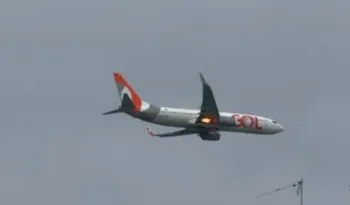 Imagem ilustrativa da imagem VÍDEO: Voo da Gol faz pouso de emergência no Recife após fogo em turbina