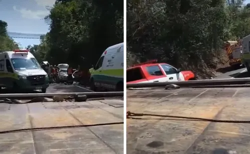 
          Imagem ilustrativa da imagem Acidente com 3 veículos deixa um morto, quatro feridos e interdita BR-101 no ES
          
