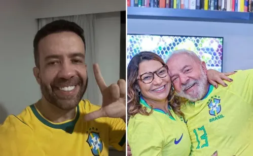 
          Imagem ilustrativa da imagem Apoiadores de Lula se mobilizam usando verde e amarelo após convocação de Janones
          