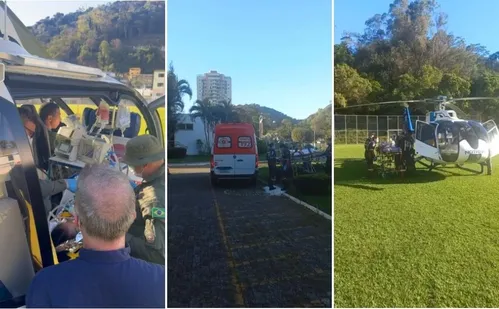 
          Imagem ilustrativa da imagem Criança de 5 anos é resgatada de helicóptero após afogamento em Santa Teresa
          