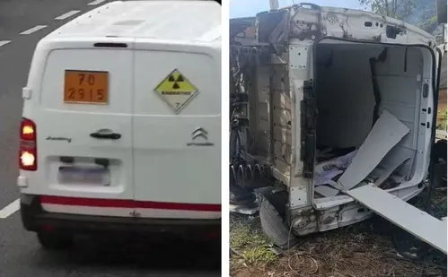 
          Imagem ilustrativa da imagem Material radioativo roubado de van é achado em terreno baldio em São Paulo
          