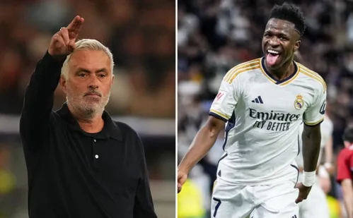 
          Imagem ilustrativa da imagem Mourinho escala Vini Jr. na Champions, mas avisa que jogador não é intocável
          