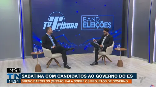 
          Imagem ilustrativa da imagem Sabatina TV Tribuna/Band: Breno Barcelos defende “desfavelização”
          