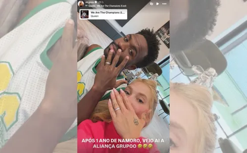 
          Imagem ilustrativa da imagem Virginia Fonseca exibe aliança de namoro com Vini Jr.
          