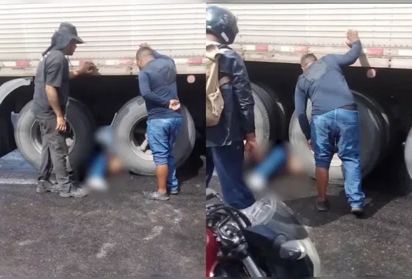 O veículo chegou a arrastar a vítima antes de frear