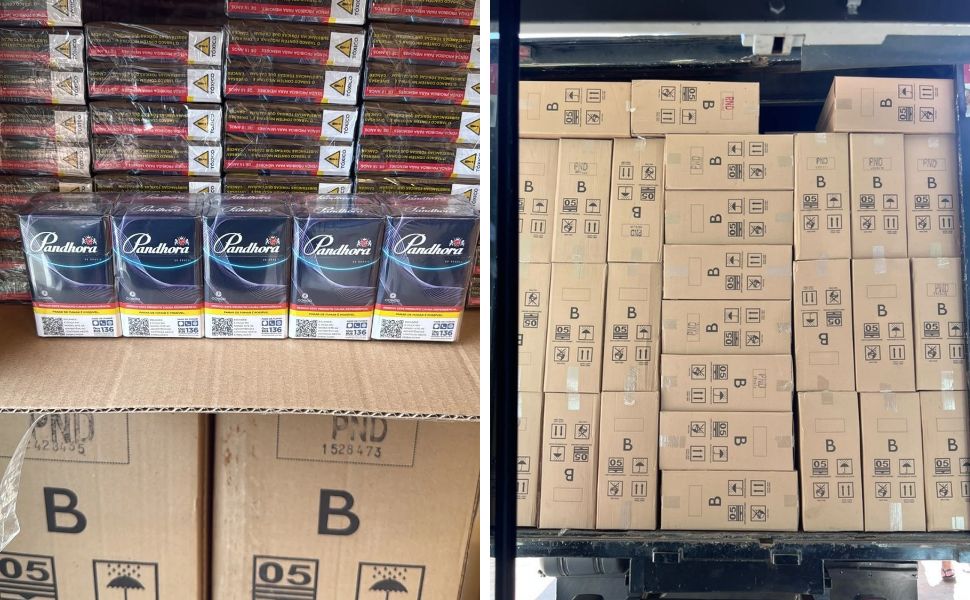 Cigarros foram apreendidos durante operação de combate ao comércio ilegal do produto no Espírito Santo