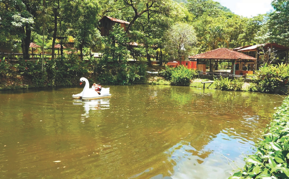 Área de pedalinho da Fazenda Parque Vale do Moxuara