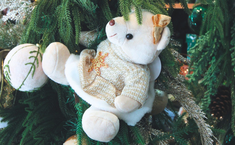 Miniursos polares para decorar árvores de Natal custam R$ 134 cada, na Ponto Mix