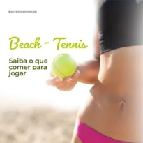 Imagem ilustrativa da imagem Beach Tennis: saiba o que comer para jogar