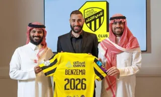 Imagem ilustrativa da imagem Benzema assina com o Al Ittihad, da Arábia Saudita