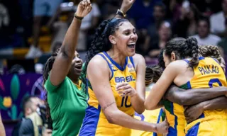 Imagem ilustrativa da imagem Brasil vence EUA e é campeão invicto da Copa América de Basquete Feminino