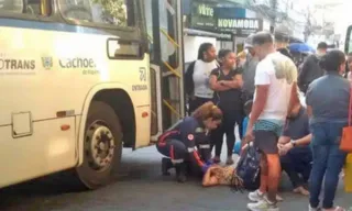 Imagem ilustrativa da imagem Mulher de 49 anos fica ferida após ser atropelada por ônibus no ES