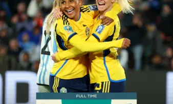 Imagem ilustrativa da imagem Argentina perde por 2 a 0 da Suécia e deixa a Copa do Mundo de Futebol Feminino