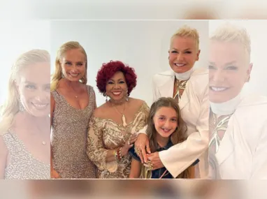 Imagem ilustrativa da imagem Detalhe em foto de Alcione com Xuxa e Angélica chama atenção na web