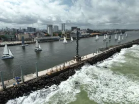 Imagem ilustrativa da imagem Partida da 34ª Regata Internacional Recife-Fernando de Noronha teve 88 barcos