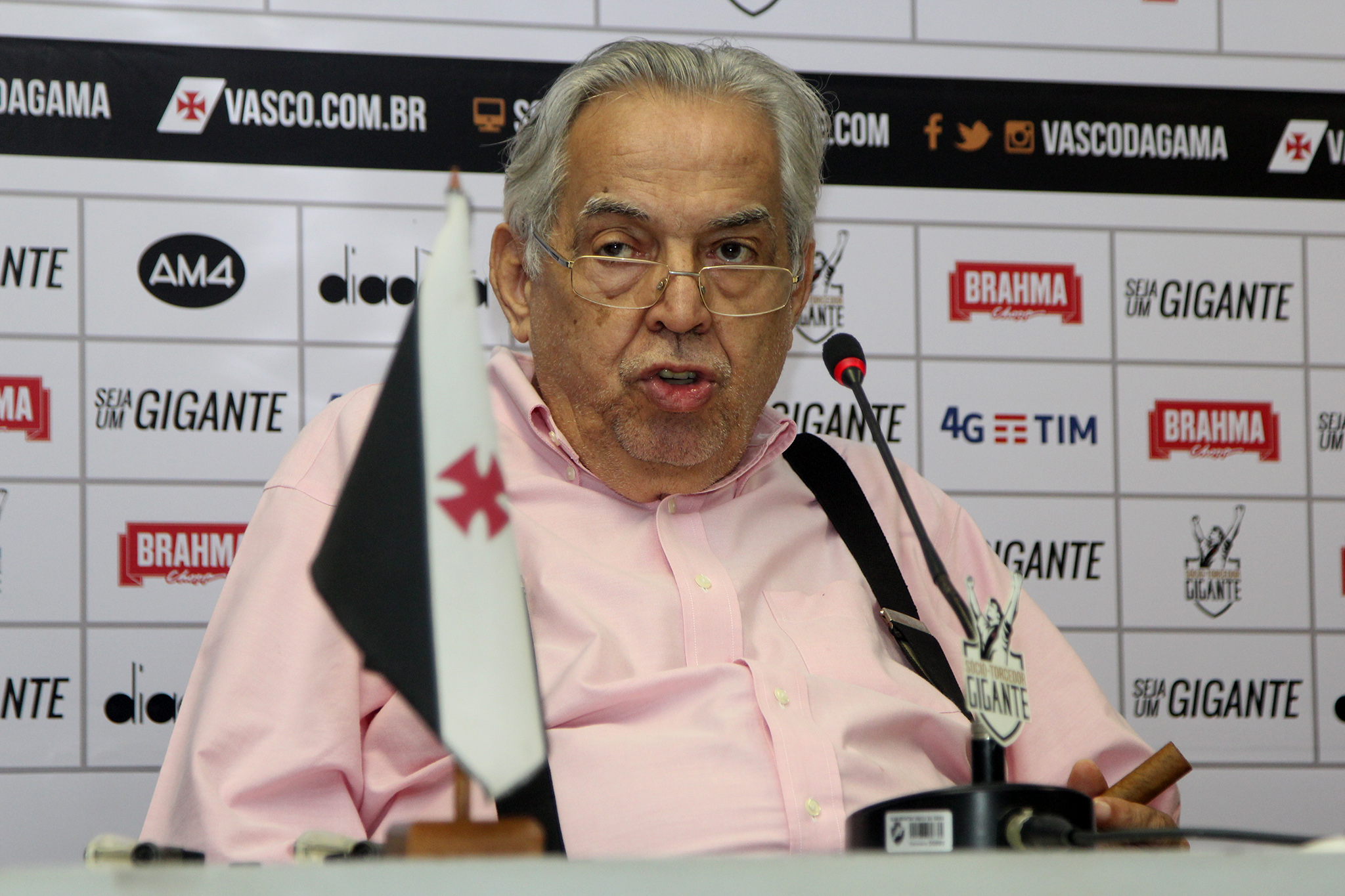 Mandato de Eurico Miranda na presidência do Vasco se encerrou na última terça-feira (16). Foto: Paulo Fernandes/Vasco.com.br