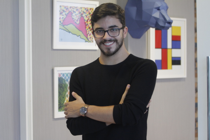 Lucas Domingues, assistente de recrutamento da Heach. Foto: Dayana Souza