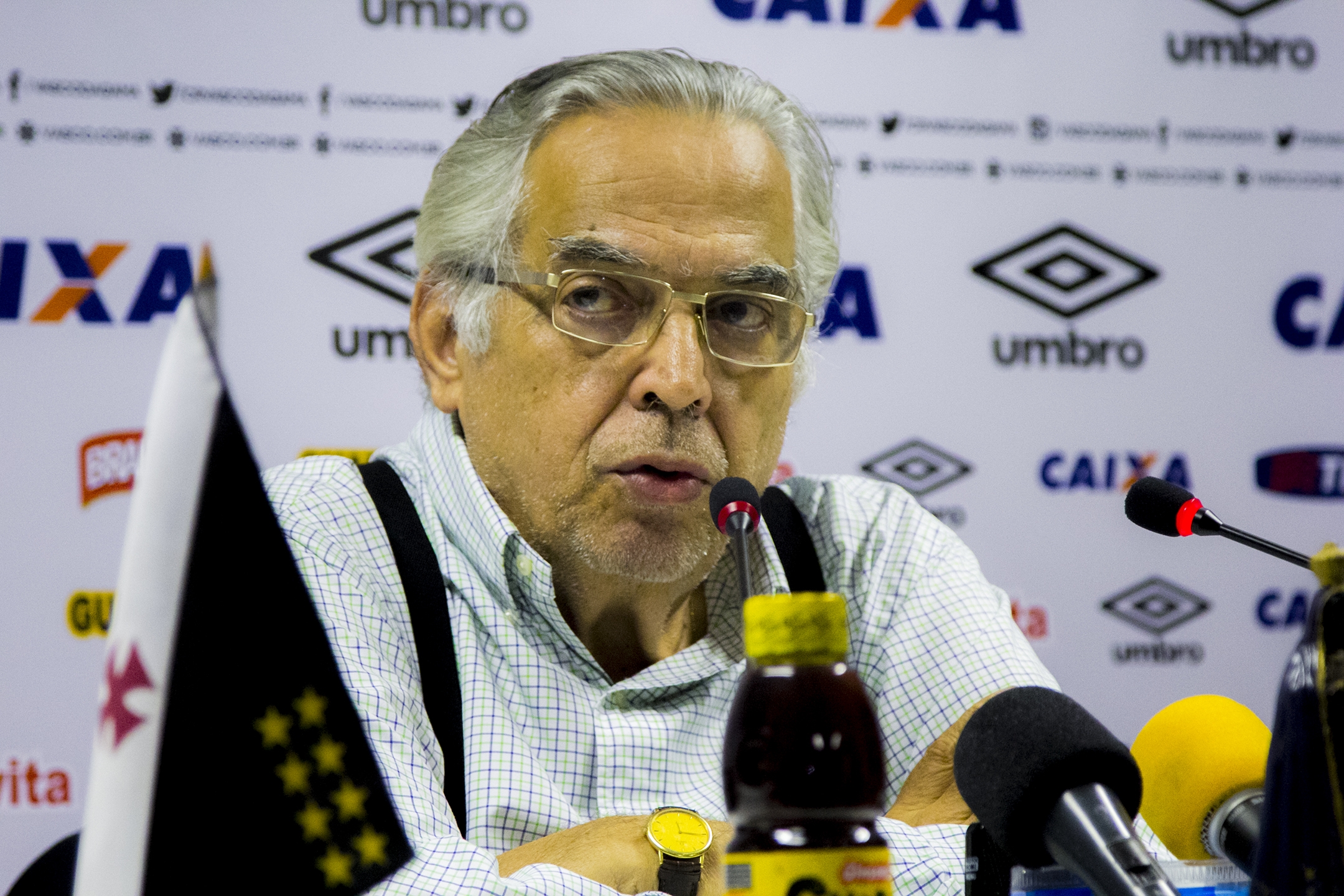 Eurico Miranda, que segundo as últimas decisões judiciais foi derrotado nas urnas. Foto: Paulo Fernandes/Vasco