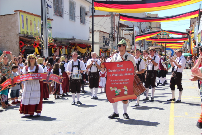 Desfile na tradicional festa alemã em Domingos Martins é uma das atrações da 29ª Edição da Sommerfest. Foto: Divulgação.