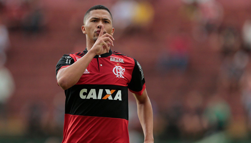 Vitor Gabriel provocou a torcida adversária e acabou expulso. Foto: Staff Images/Flamengo