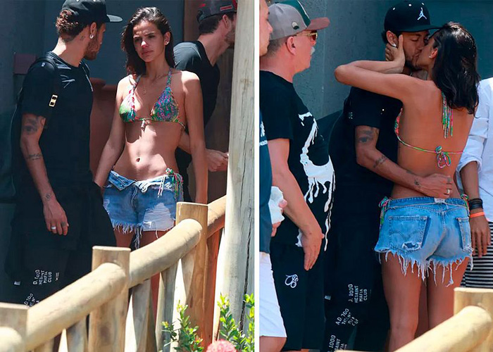 Marquezine e Neymar, no último retorno dos dois em janeiro deste ano. Foto: Divulgação