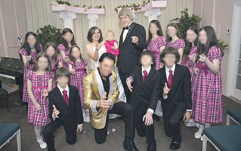 David e Louise Turpin foram a Las Vegas, com os filhos, renovar os votos de casamento. Foto: Divulgação
