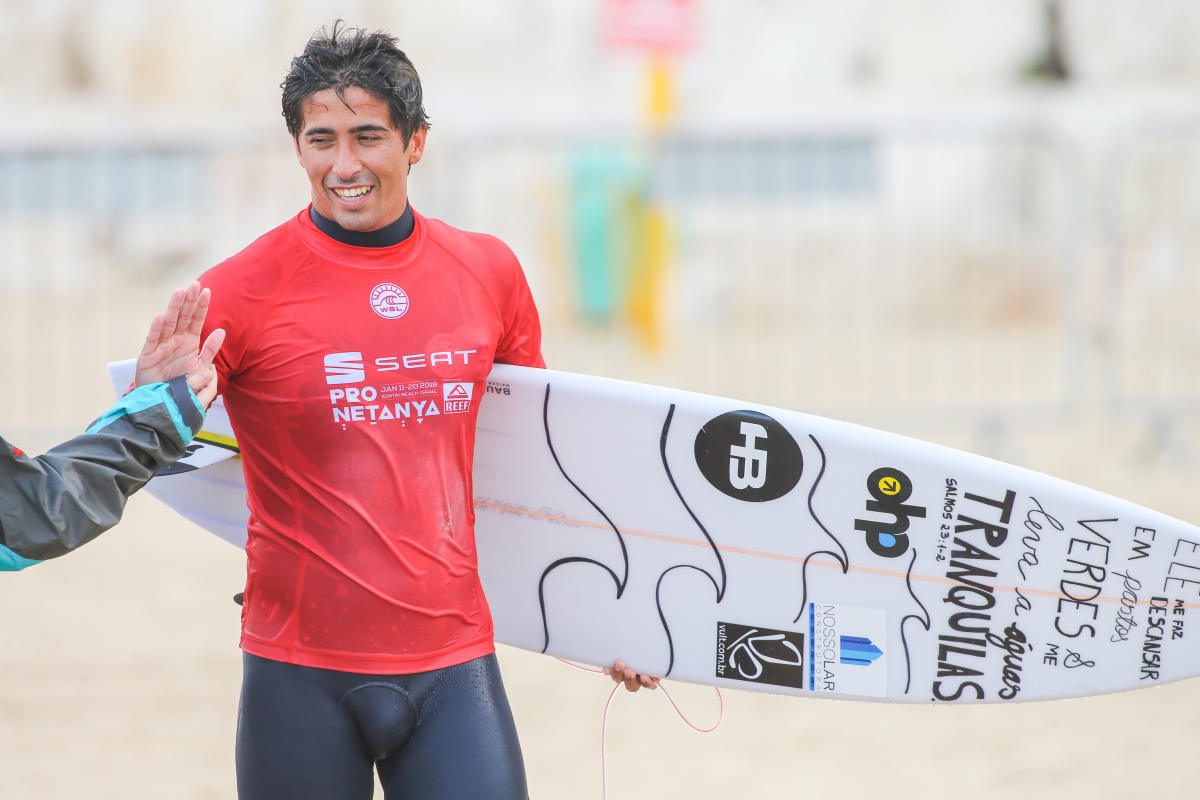Miguel Pupo surgiu com a "tempestade brasileira". Foto: Laurent Masurel/WSL