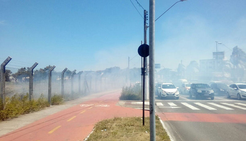 Motoristas foram obrigados a redobrar a atenção em duas avenidas. Foto: Divulgação/WhatsApp