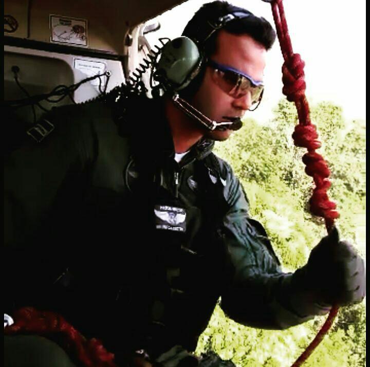 Diego Casstto faz parte do Núcleo de Operações e Transporte Aéreo da Polícia Militar do Espírito Santo (Notaer). Foto: Acervo Pessoal
