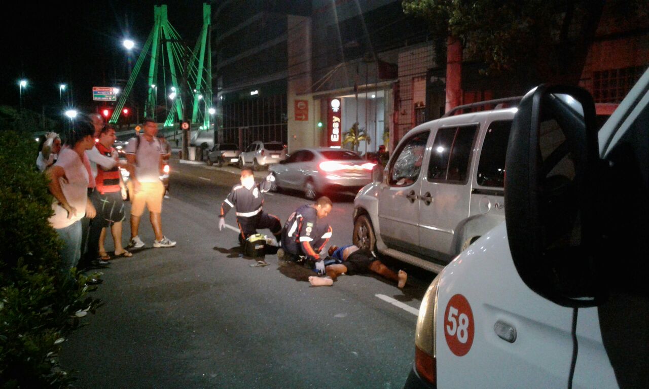 O atropelamento aconteceu na Reta da Penha, sentido Jardim da Penha, pouco antes da Ponta da Passagem. Foto: Samira Rebuli
