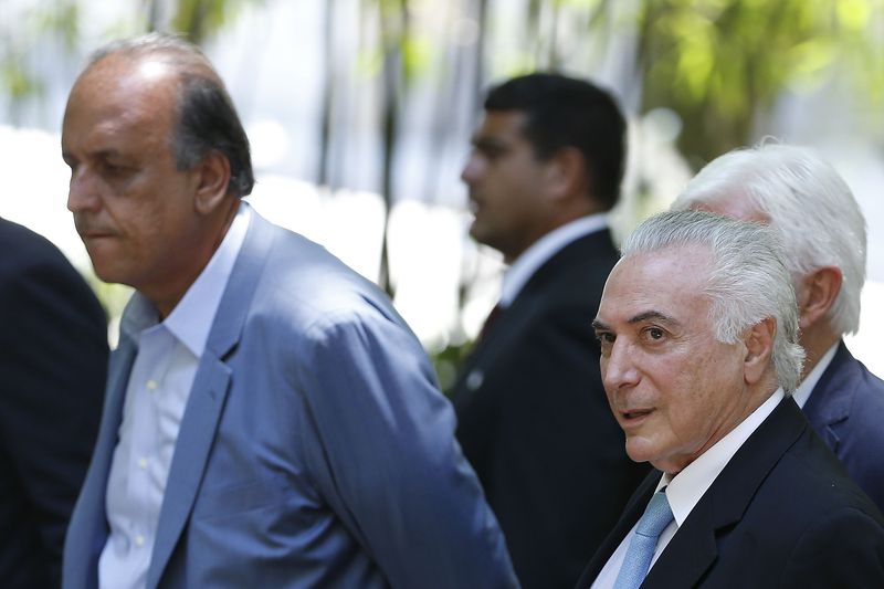 Pezão e Temer, durante evento no Rio de Janeiro. Foto: Thomaz Silva/Agência Brasil