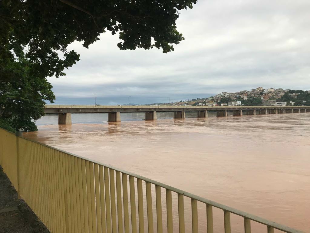 Nível do Rio Doce está sendo observado com atenção em Colatina. Foto: Divulgação