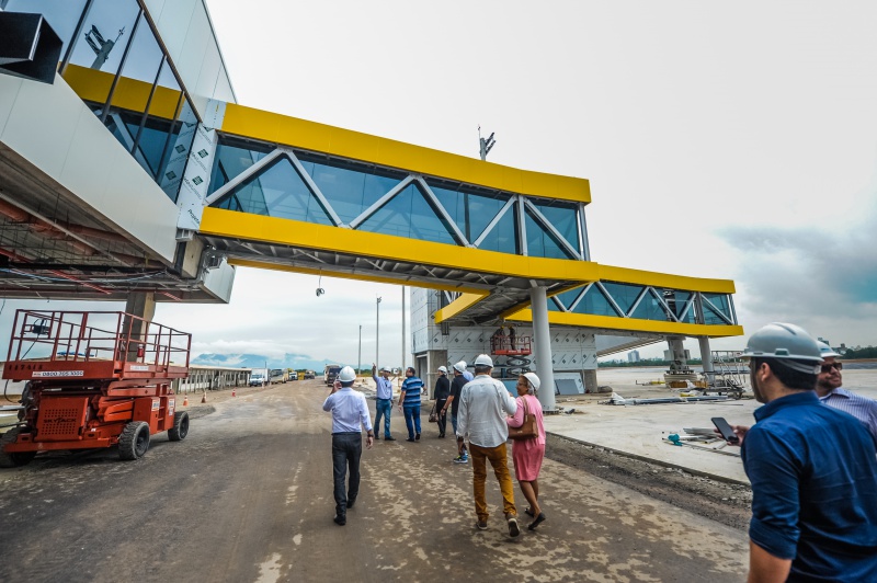 Aeroporto em obras. Foto Leonardo Silveira/ Prefeitura de Vitória.