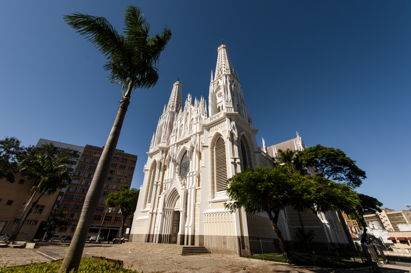 Região em torno da Catedral Metropolitana ganhará estacionamento rotativo. Foto/ Prefeitura de Vitória