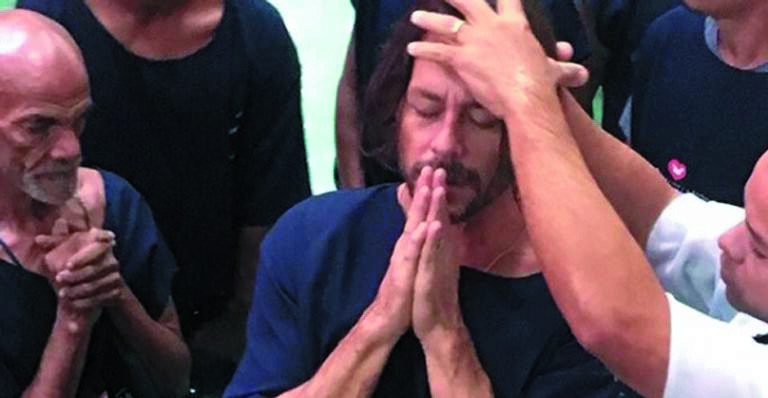 O ator foi batizado em uma sede da igreja Universal no Rio.Foto/ Divulgação-Acervo A Tribuna