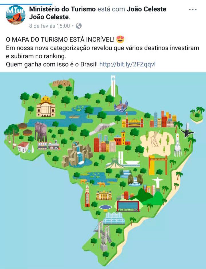 Mapa do Turismo destinou uma faixa de areia na região do ES. Foto: Reprodução
