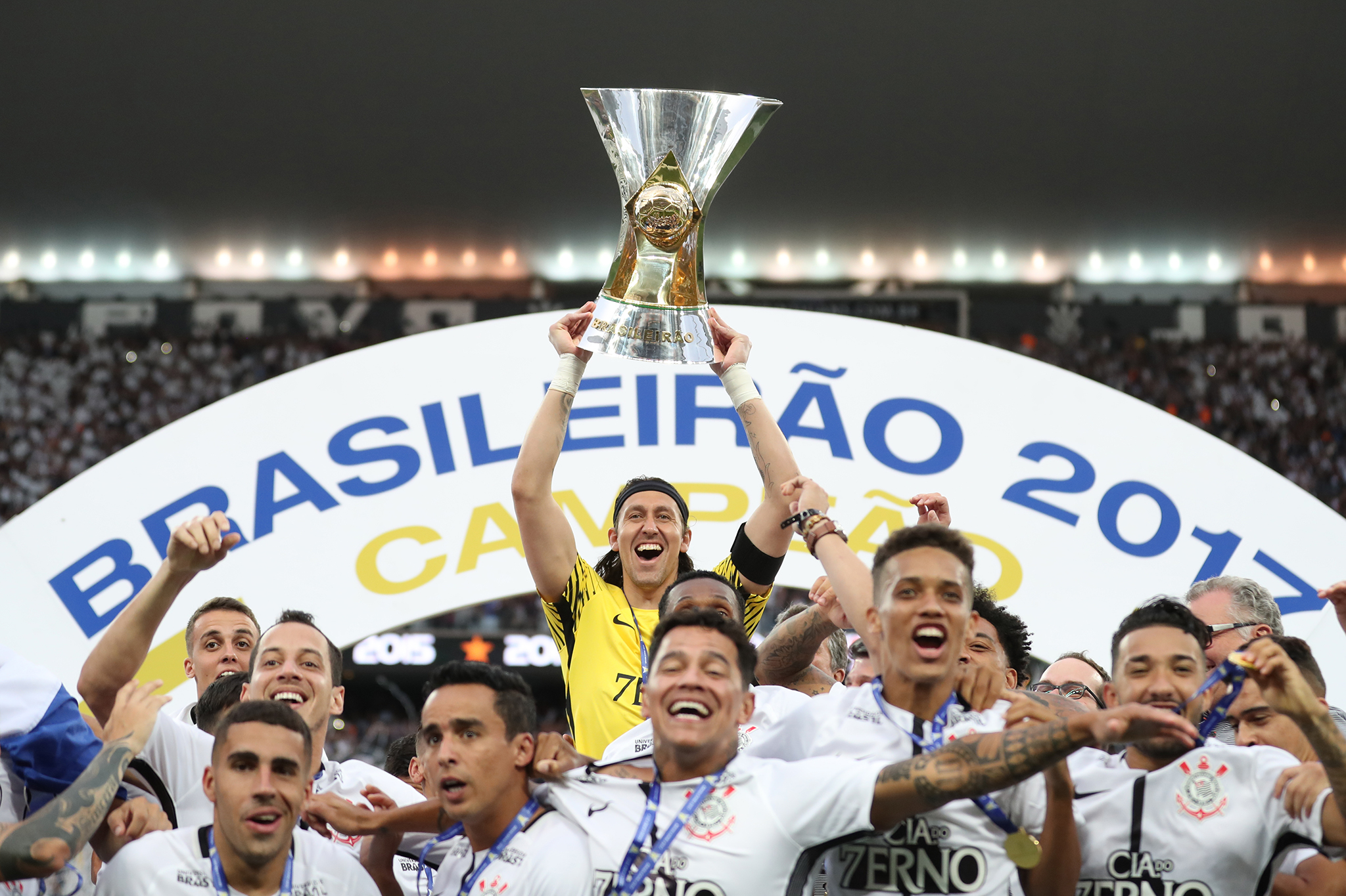 O Corinthians é o atual campeão brasileiro. Foto: Lucas Figueiredo/CBF