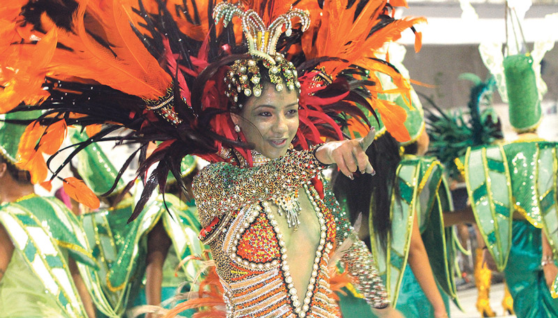 Unidos do Barreiros, com o enredo “Se Deus é Brasileiro... É Capixaba e pintou Piúma!". Foto: Leone Iglesias