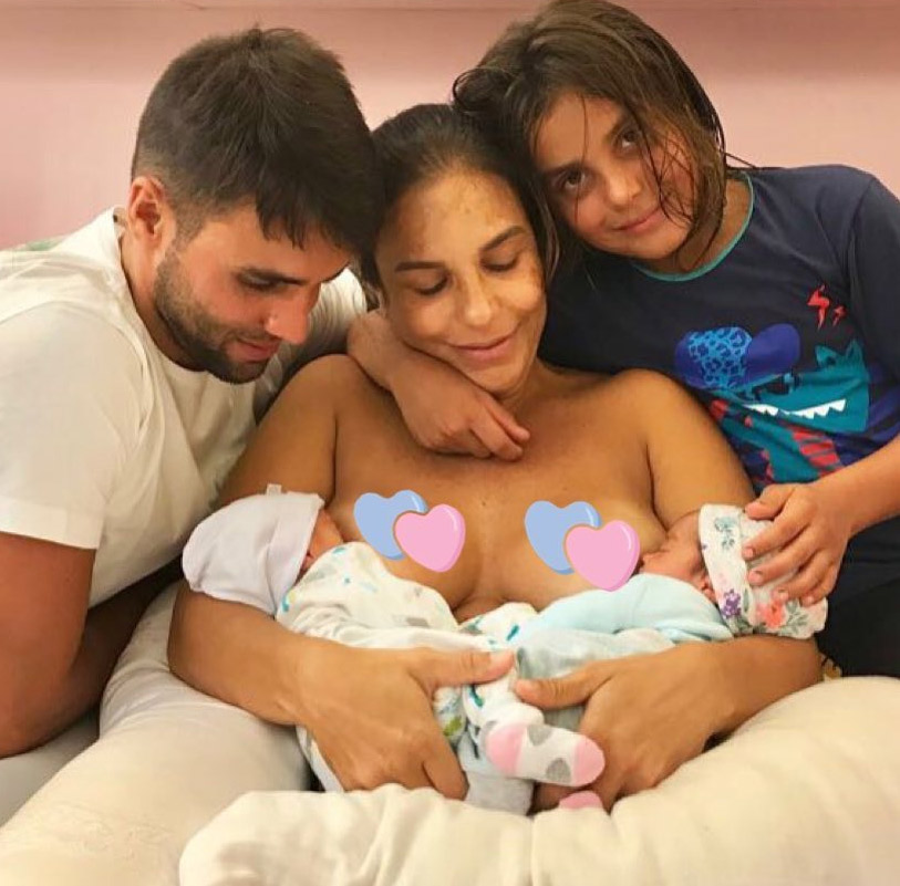 Daniel Cardy, Ivete e as filhas Mariana e Helena e o filho Marcelo. Foto: Instagram