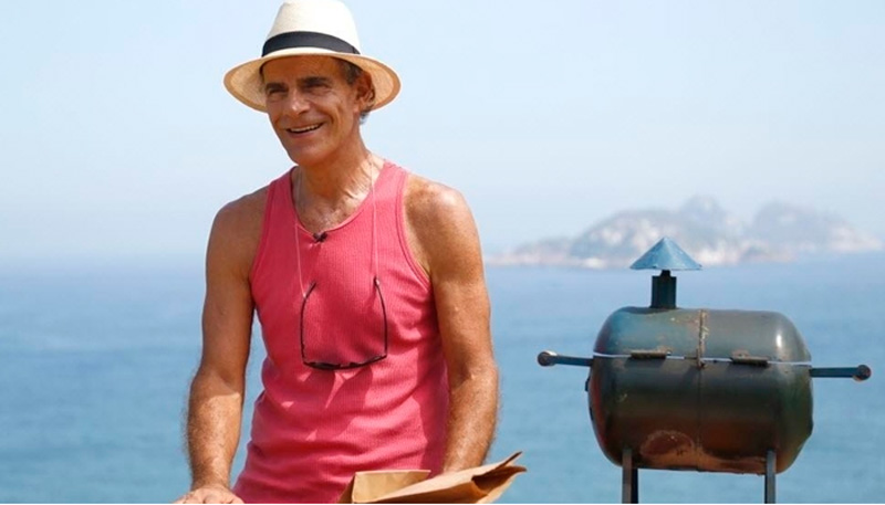 Afastado da TV, Mário Gomes vendia sanduíches nas praias do Rio de Janeiro. Foto: Divulgação