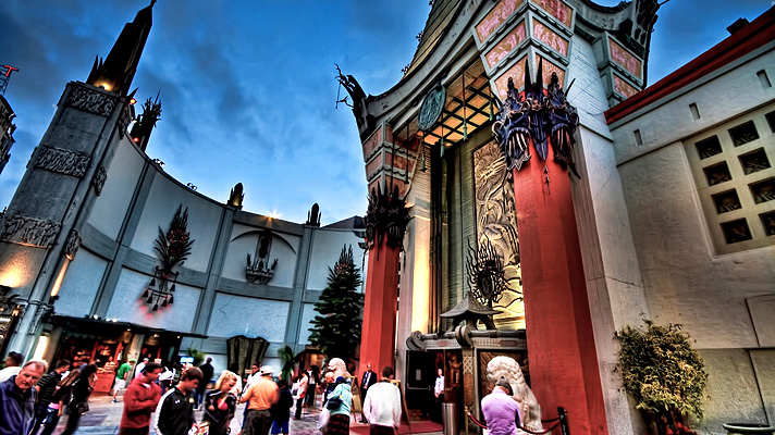 TCL Chinese Theatre IMAX, um dos mais famosos cinemas de Los Angeles, onde foi a estreia de Titanic