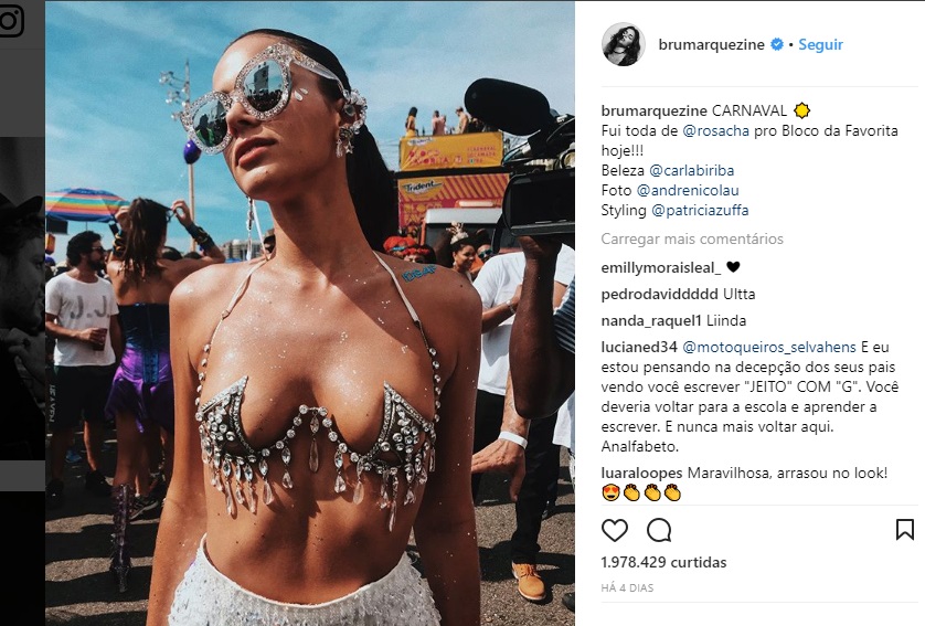 A foto postada em seu próprio perfil do instagram recebeu mais de 1 milhão de curtidas. Foto/ Reprodução Instagram