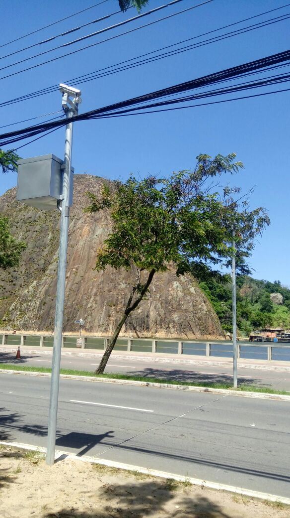 Outro equipamento está instalado na Curva do Saldanha, na Beira Mar. Foto: WhatsApp